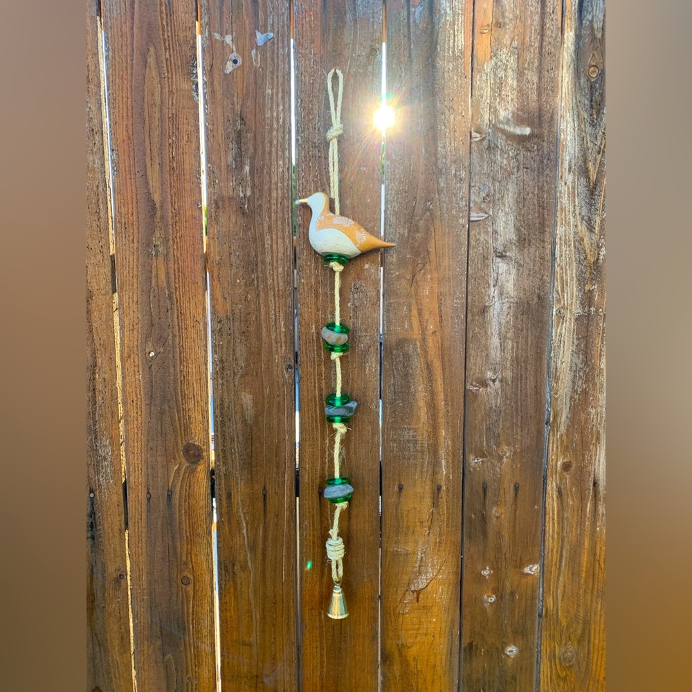 Recycled Sea Bird Wind Chime Unique Handmade